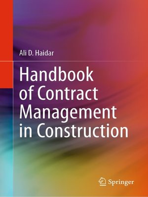 cover image of Handbook of Contract Management in Construction